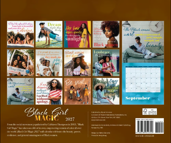 Black Girl Magic 2027 Wall Calendar