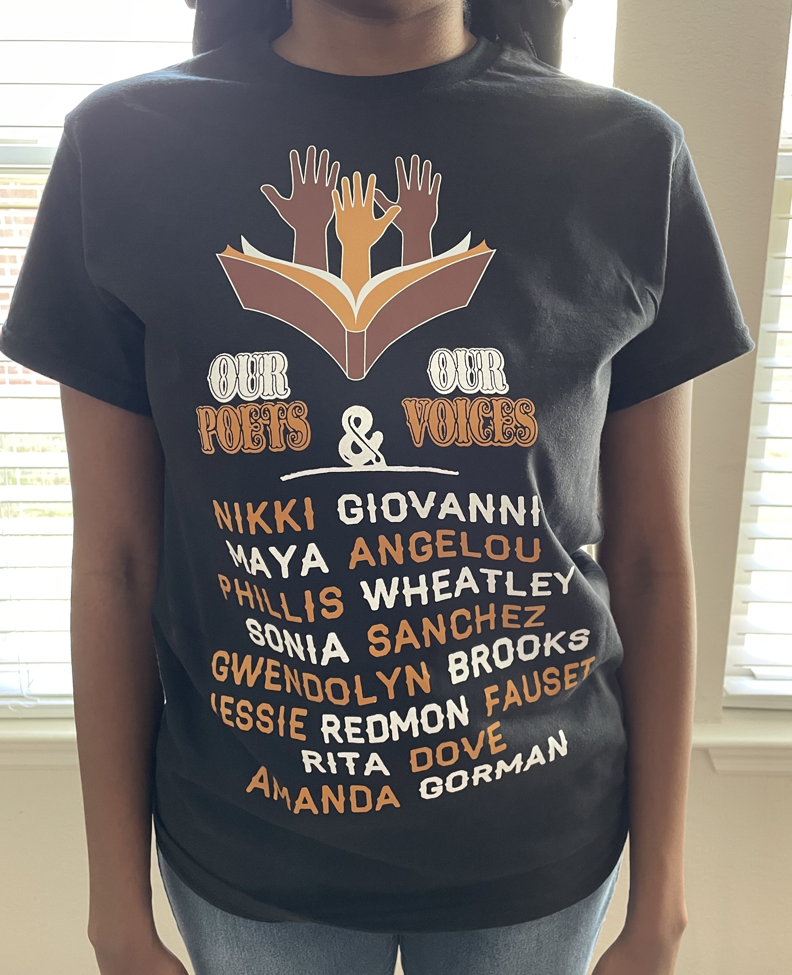 Our Poets/Our Voices T-Shirt - Sizes XS to XL