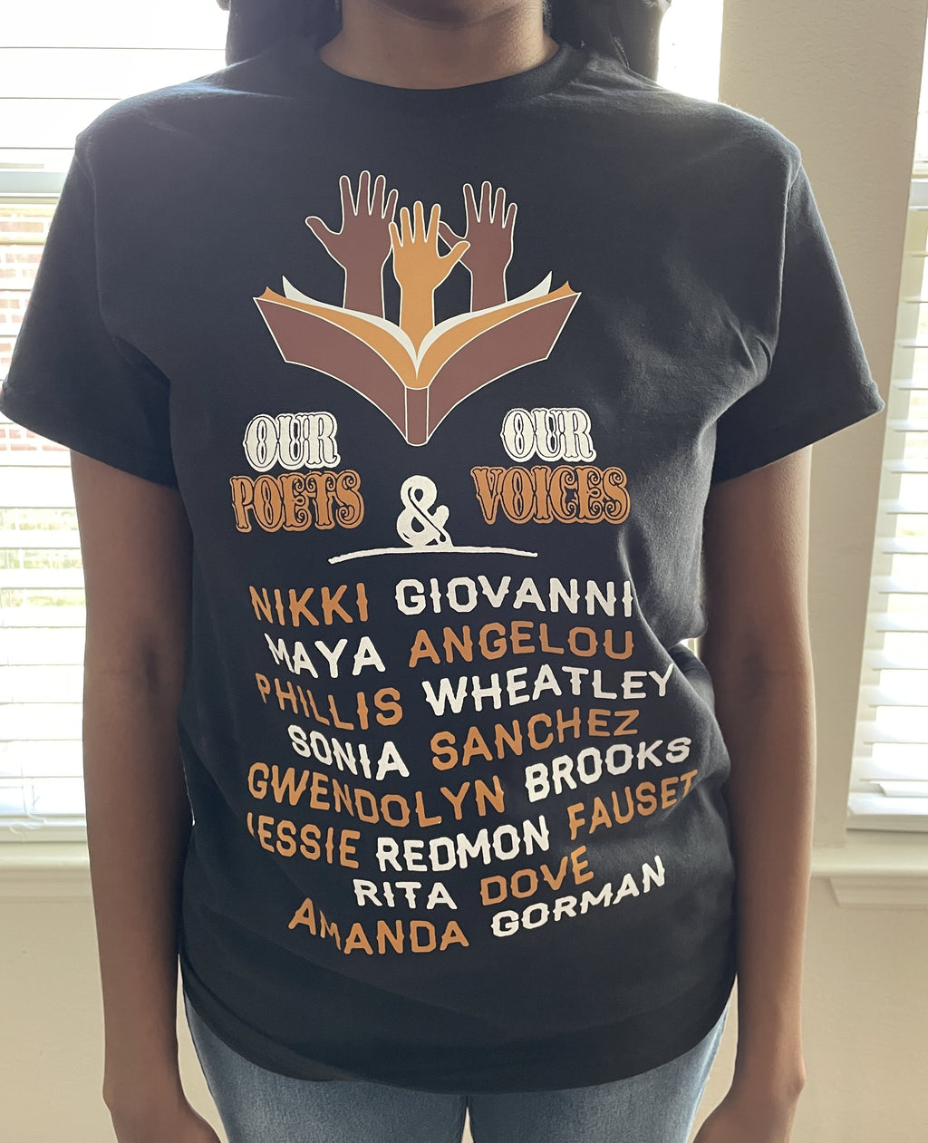 Our Poets/Our Voices T-Shirt - Sizes 2XL to 5XL